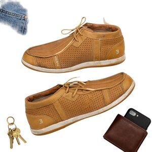 Bed Stu Moneybag Tan Wheat Leather High Top Sneakers Men’s 13 EUR 46 — FLAWS FUC